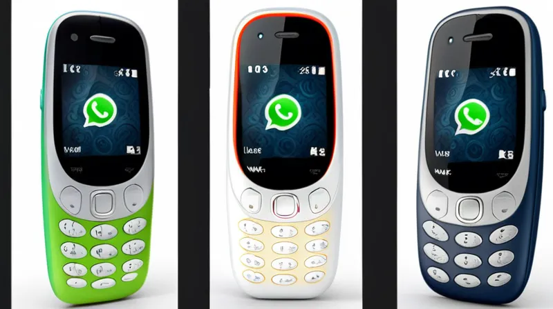 Il Nokia 3310 fa il suo terzo ritorno sul mercato, questa volta con l’aggiunta di WhatsApp.