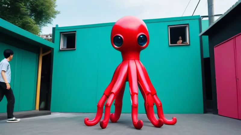 Il robot della bambola gigante di Squid Game esiste davvero ed è possibile trovarlo in un