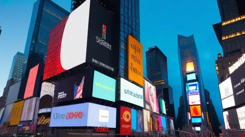 Google ha recentemente installato una enorme insegna pubblicitaria a Times Square, nel cuore di New York
