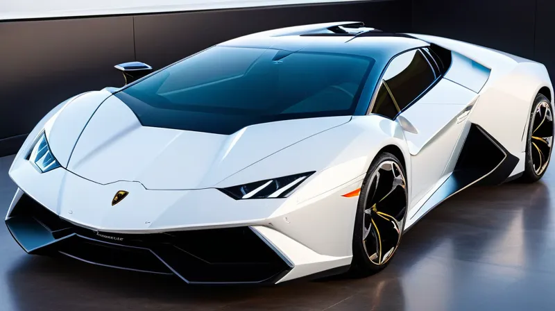 La nuova automobili Lamborghini è un veicolo futuristico che presenta caratteristiche simili a un hoverboard