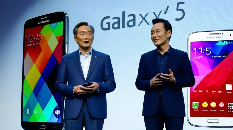 Samsung annuncia la presentazione del Galaxy S5, un nuovo smartphone che si distingue per la sua