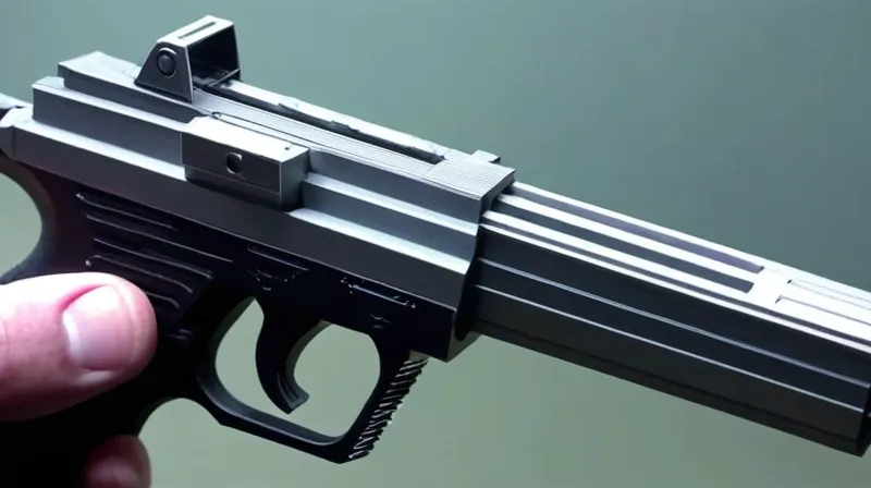 Guarda il video che mostra la dettagliata creazione di una pistola in metallo realizzata interamente tramite