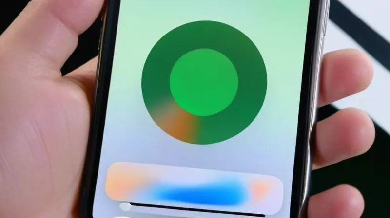 Cosa rappresenta il piccolo cerchio verde e arancione che compare sullo schermo dell’iPhone con il sistema
